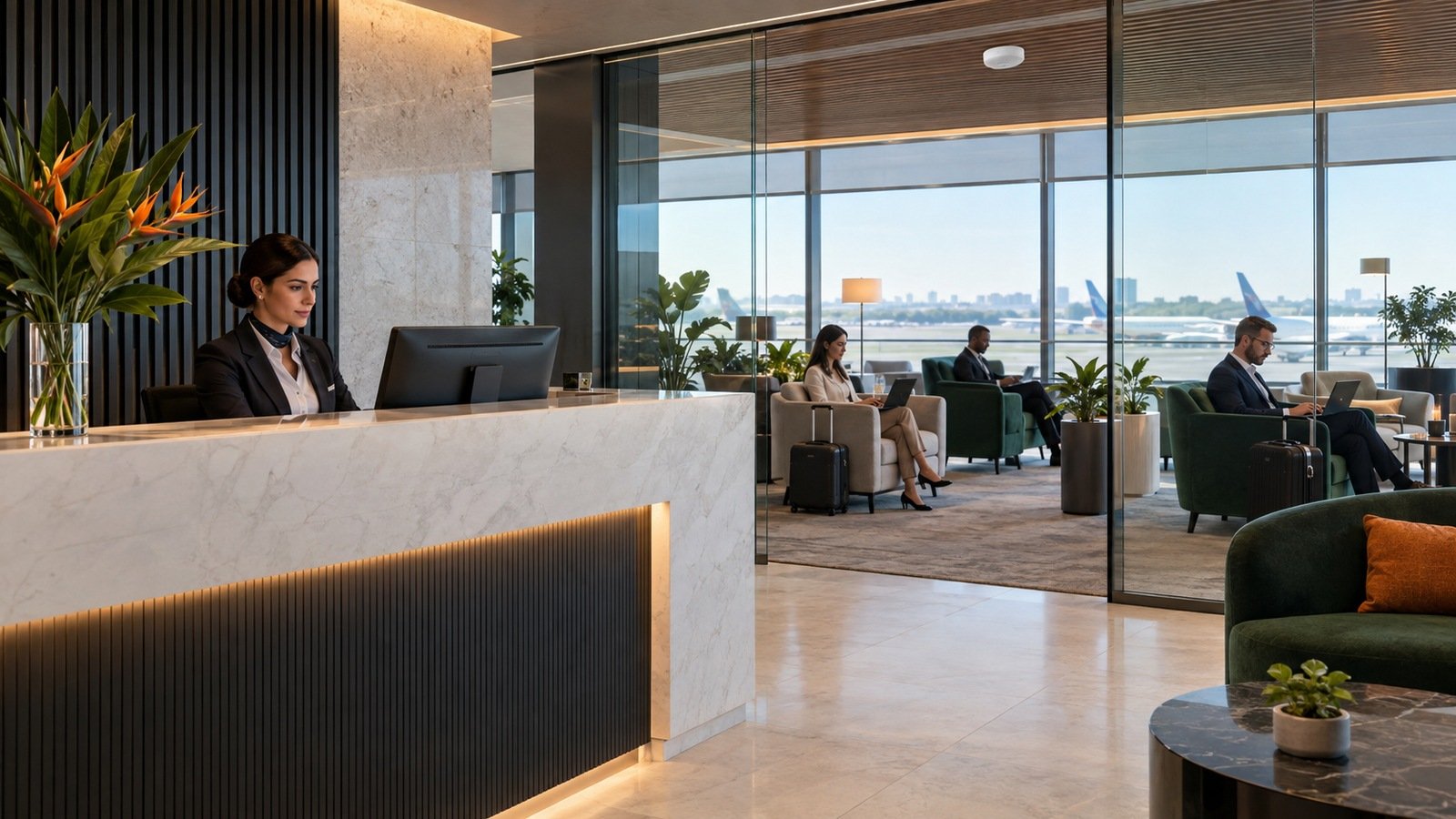Conectividade premium para Salas VIP de aeroportos